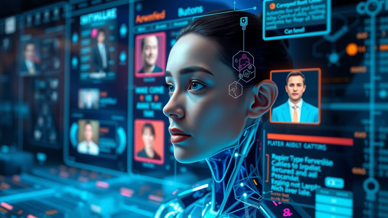 AI content recommendations showing personalized content feeds adapting in real-time