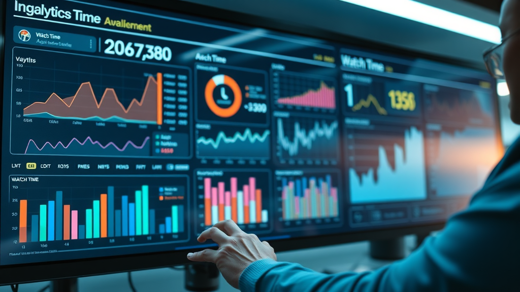 AI content recommendations analytics dashboard tracking watch time and engagement metrics