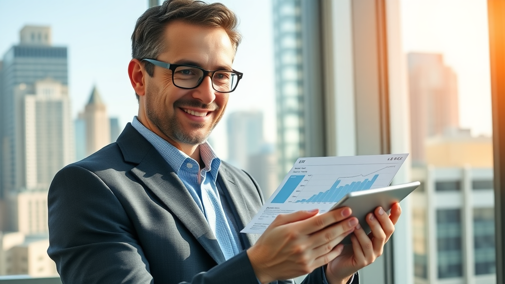 business leader celebrating sales growth from predictive analytics in digital marketing