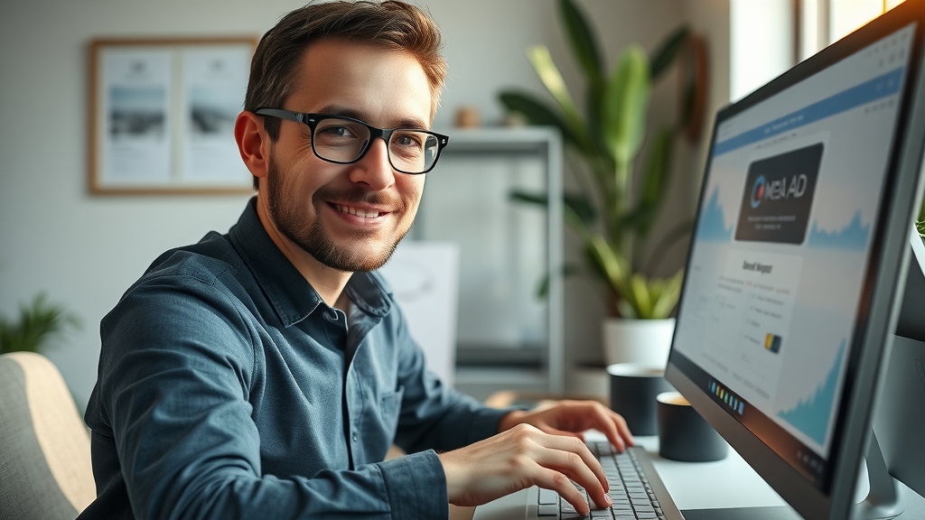 Marketing strategist adjusting Meta engagement objective ad settings on desktop