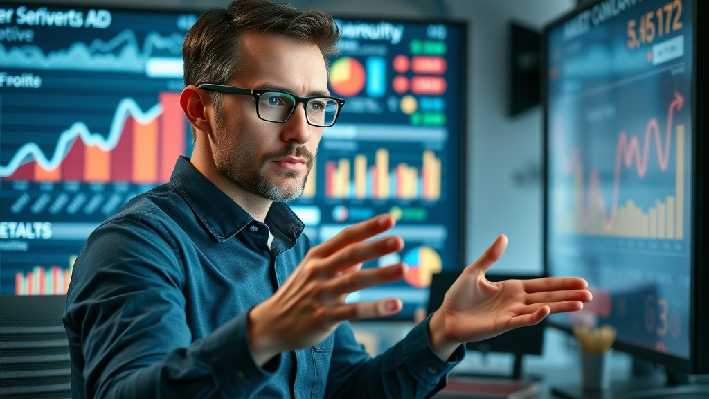 Innovative digital marketing strategist analyzing Meta ad campaign data during optimizing Meta ad campaigns