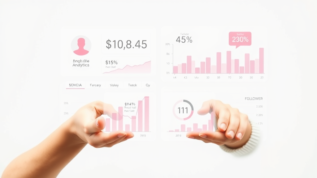 social media analytics infographic comparing follower count and engagement rates