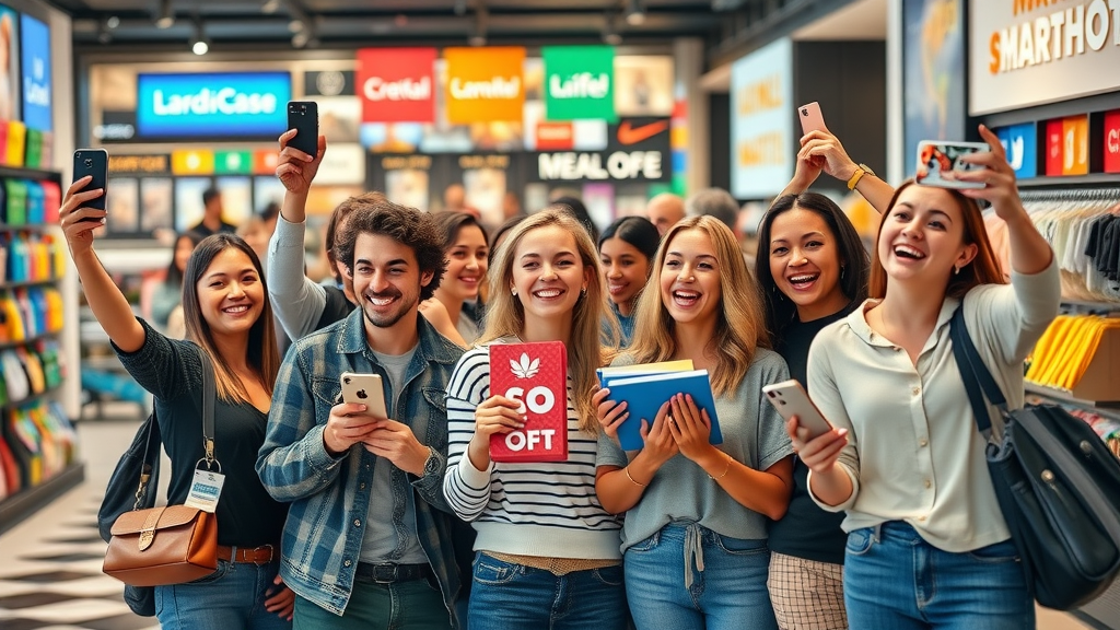 brand loyalty user generated content customers holding branded merchandise