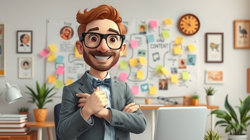 Marketing strategist planning viral content strategy