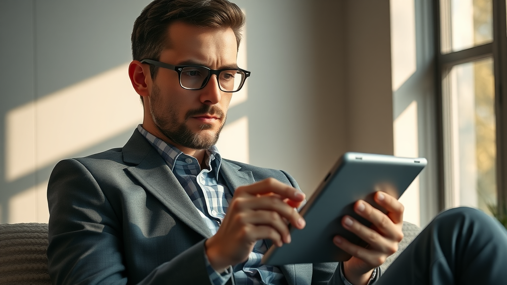 Thoughtful business owner considering Meta ad feature limitations in optimizing Meta ad campaigns