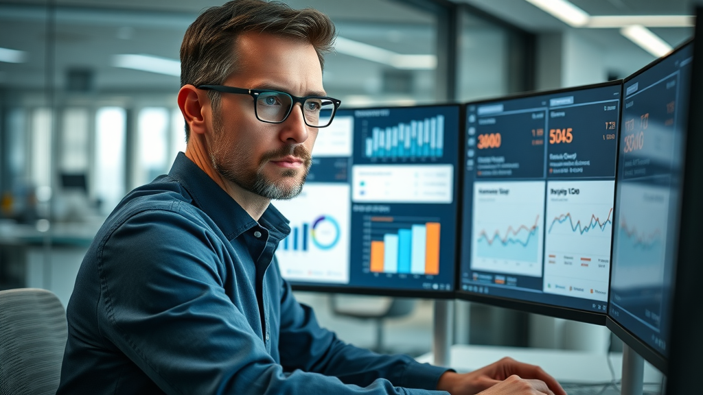 SEO analyst using competitor insights and keyword gap charts to optimize google ai mode seo strategy