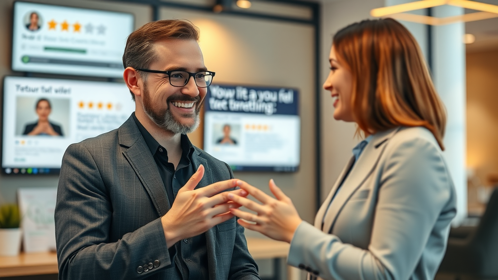 Qualified lead generation ads featuring customer testimonial and social proof