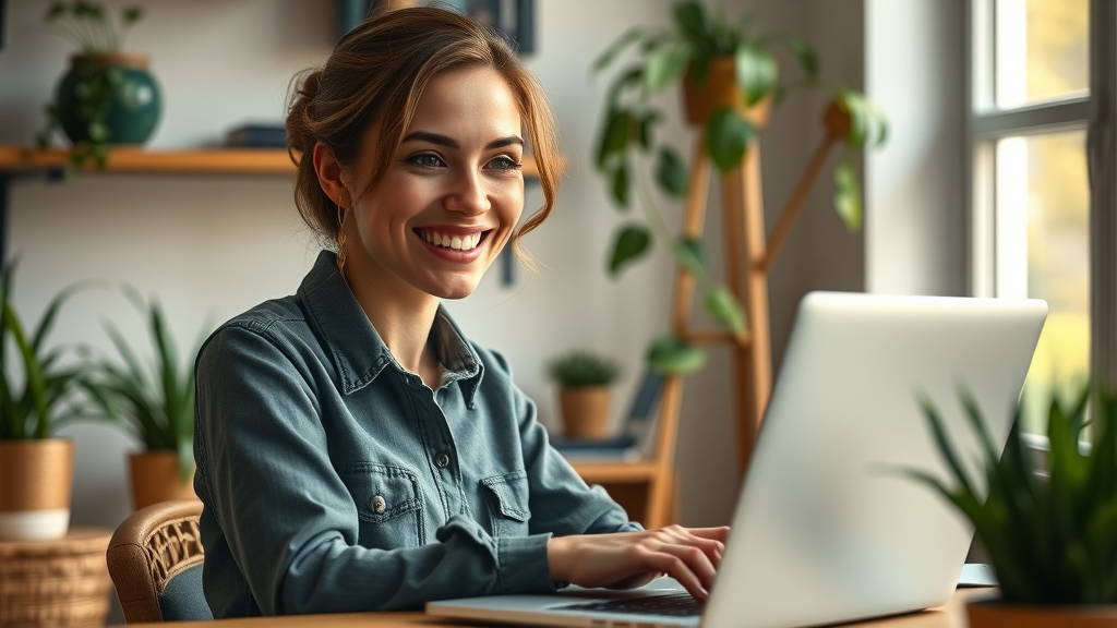 Small business owner using Meta social information feature to optimize social media ads successfully