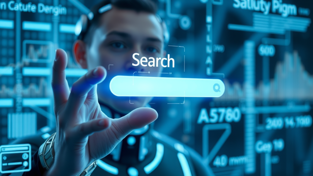 Google AI Mode interface illustrating dynamic search query visualization with multiple data streams