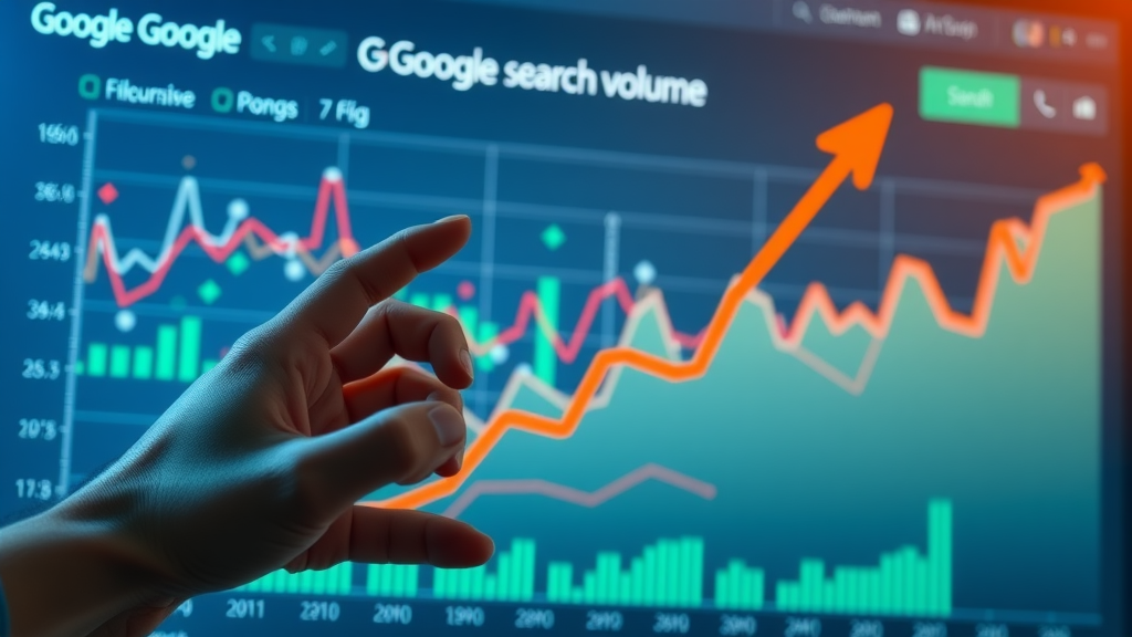 Keyword gap analysis and global Google search volume growth in AI-driven search