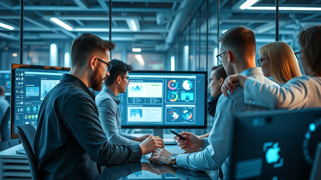 Marketing team using ad proofing software to optimize proof in advertising