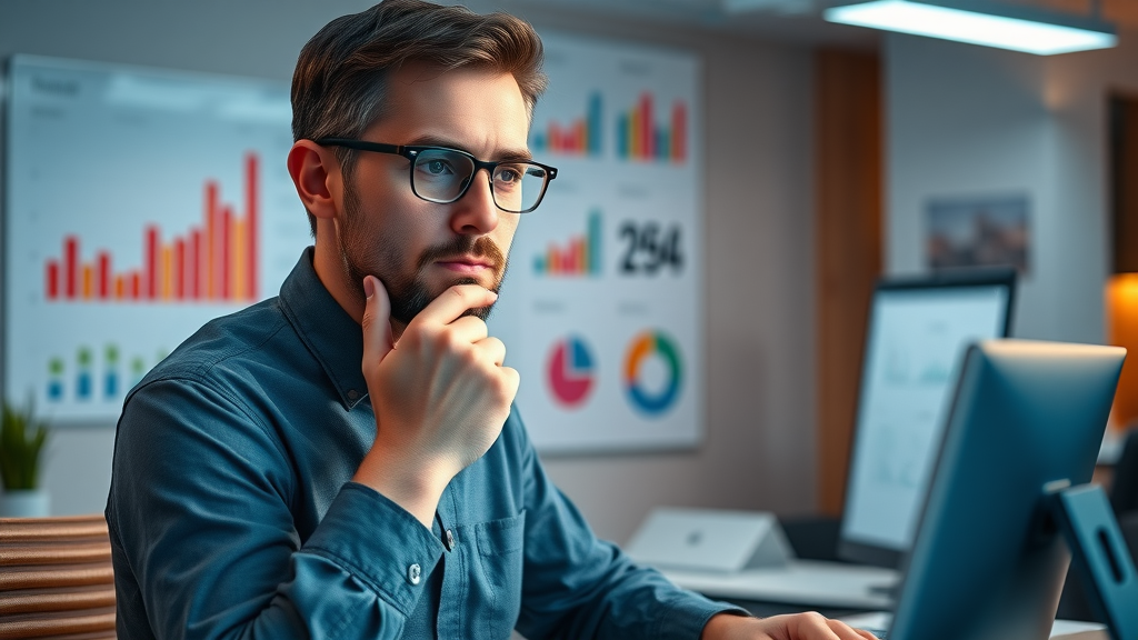 Social commerce trends marketer analyzing engagement vs follower count on screen