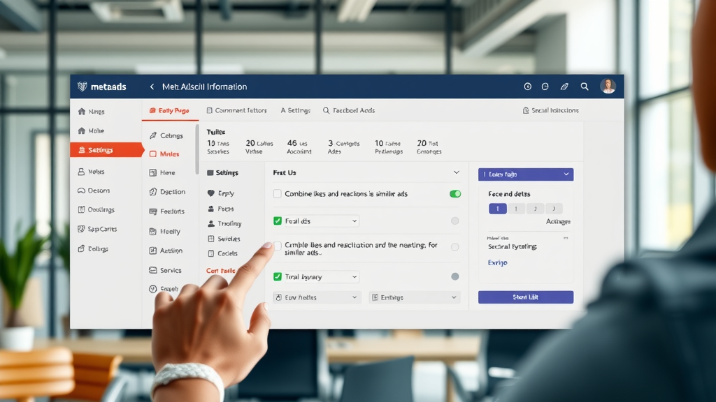 Meta combine likes and comments feature activation in Ads Manager dashboard