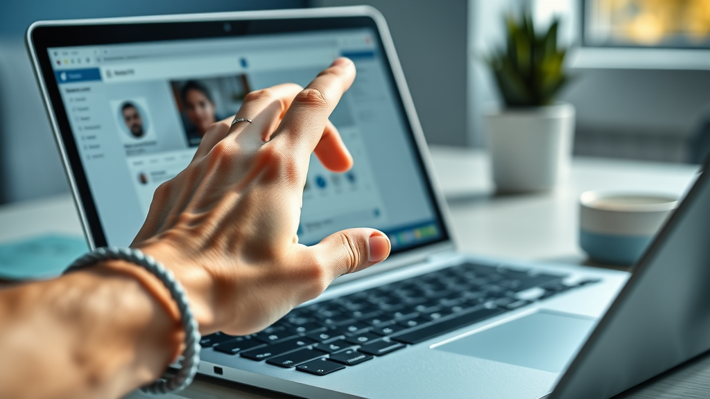 Close-up of a hand enabling social information setting in Ads Manager for optimizing Meta ad campaigns