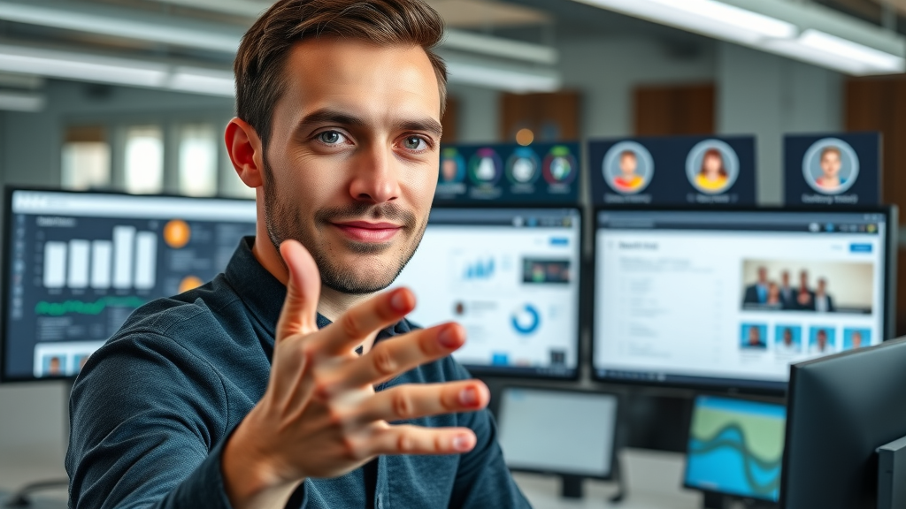Social proof in ads: Marketer using Meta Ads Manager social proof settings on a modern digital dashboard