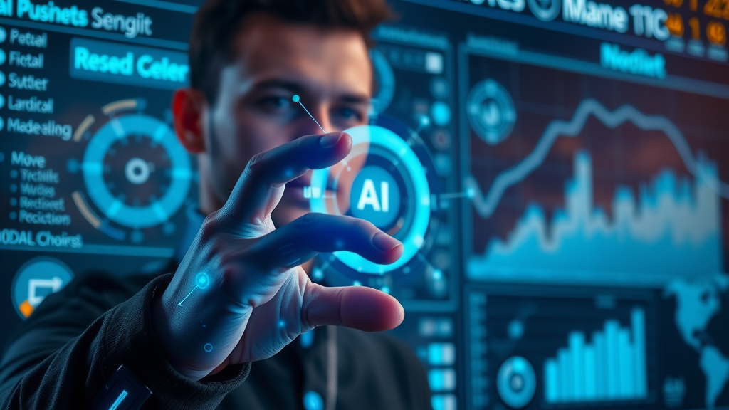 Cutting-edge AI agent software interface integrating with multiple business tools. Theme: ai agent, software development, AI tool integration.