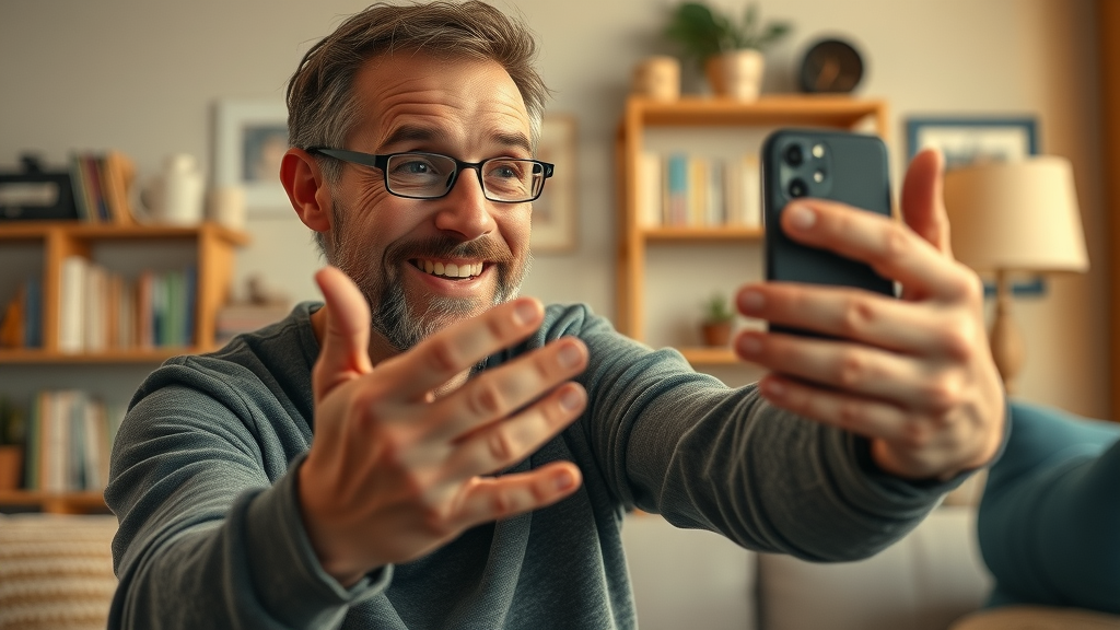 Expressive storyteller filming engaging, hook-filled TikTok video designed to maximize viewer retention and virality