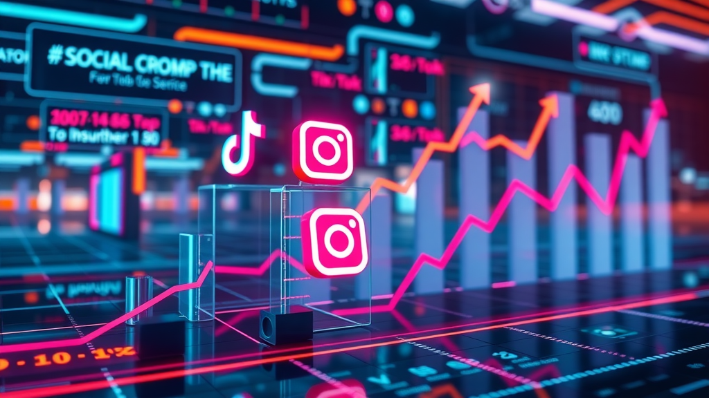 Infographic with rising TikTok, Instagram, and Google logos showing the growth of social media for search - media search trends