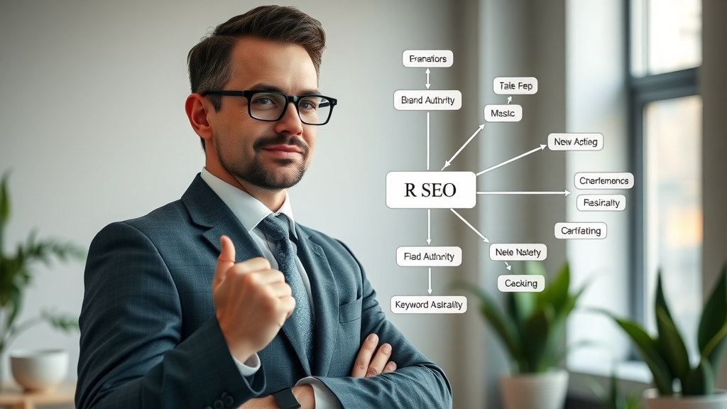 Marketer planning keyword gap analysis strategy to boost brand authority and semantic positioning