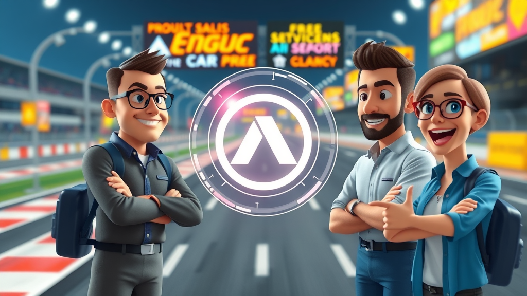 Animated brand logo appearing in AI-generated result carousel illustrating brand authority