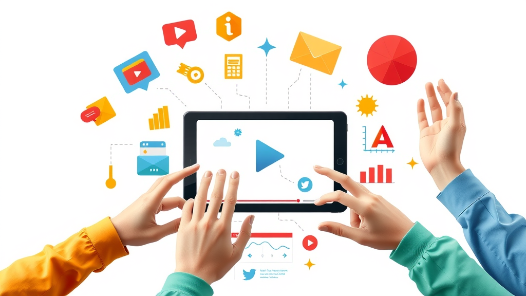 Engaging multimedia content layout with video, infographic, and diagrams optimized for AI search ranking