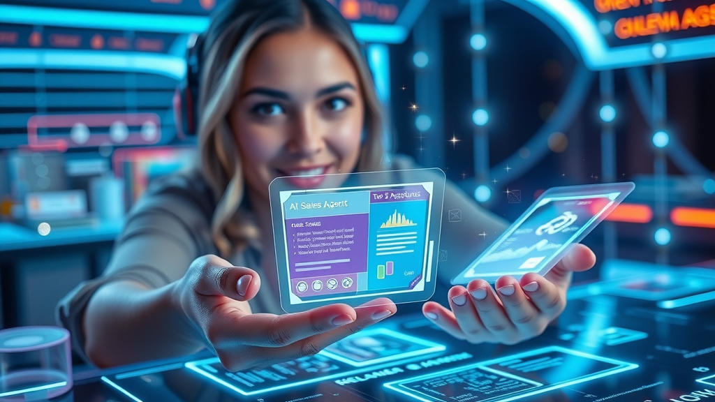 Top 5 AI sales agent tools showcased as digital cards, highlighting key features for sales teams, ai sales agent, ai tool, sales tool