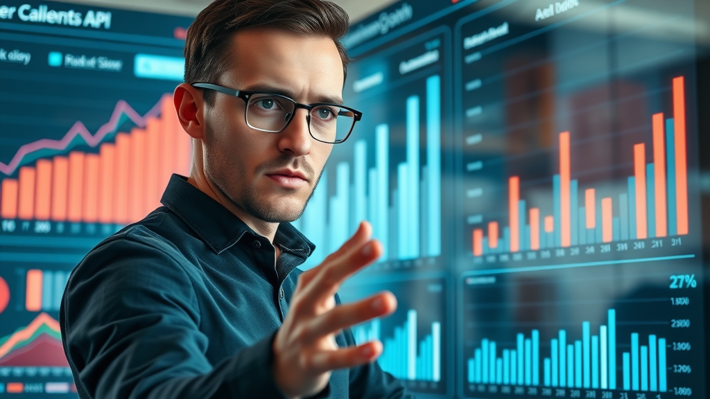 Dashboard view of KPI metrics for AI-driven sales teams, analyzing sales performance and ROI, ai sales agent, sales team, sales process, analytics