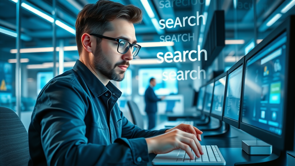Entrepreneur setting up a paid search ad campaign as a key digital marketing channel for ROI on small budgets