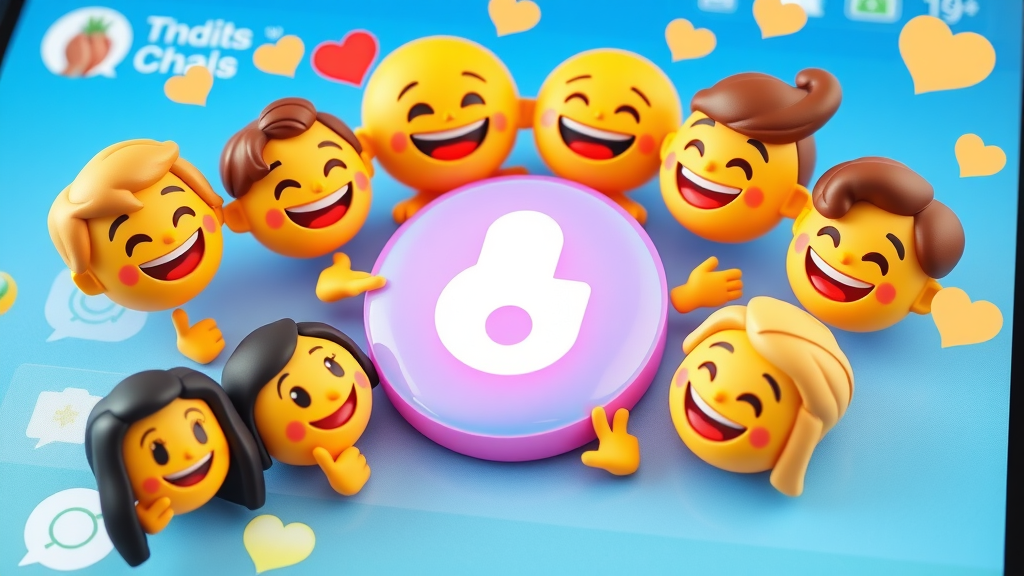 Brand sentiment as emojis and positive user profiles around a brand logo