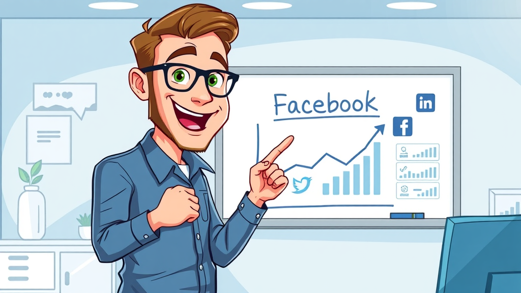 digital marketer explaining Facebook page organic growth strategy
