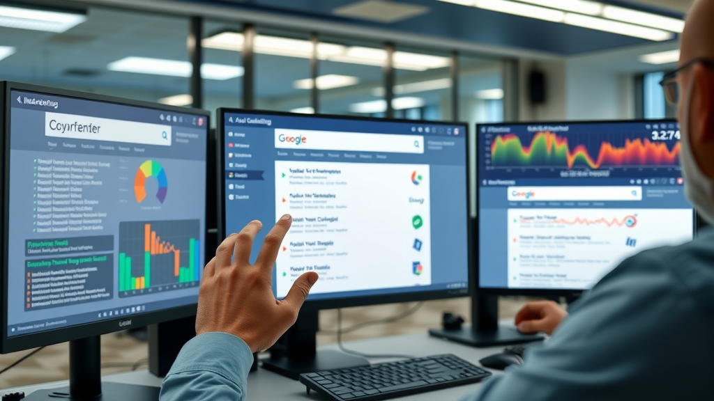 Innovative digital marketing dashboard showing exclusive keyword autocomplete placements