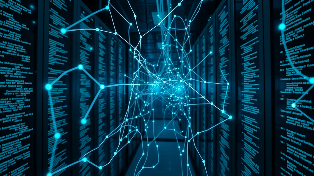 iconic schema markup visual on digital data network, search optimization for voice search