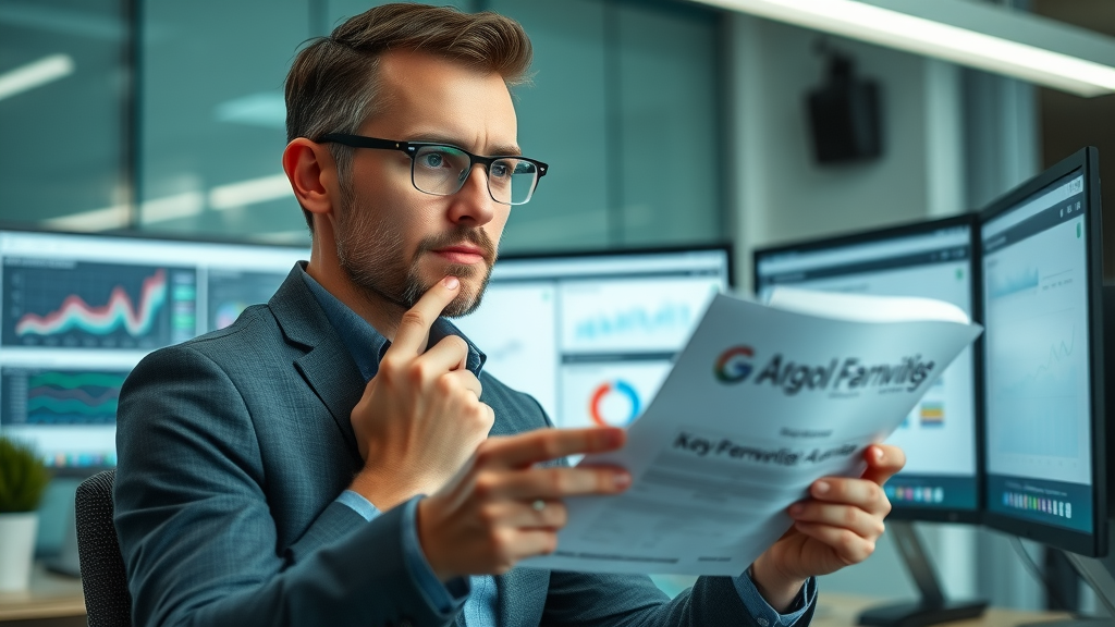 focused marketing specialist explaining exclusive keyword advertising using whiteboard
