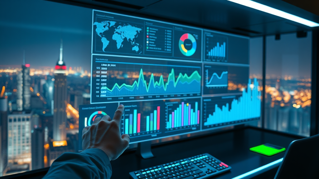 analytical dashboard displaying AI-powered search ranking metrics tracking how to make content that is found with ai search