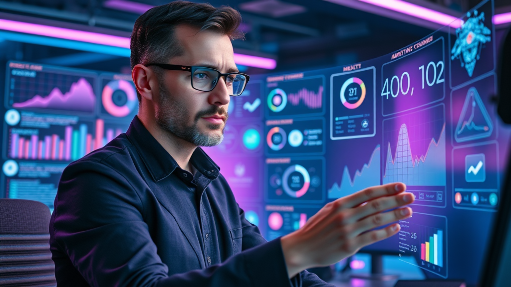 ai overview strategist with digital projections, analyzing impact in how to get in top 10 serps, future seo