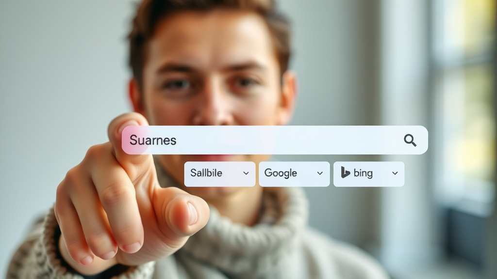 search engine autocomplete showing small business name in Google and Bing suggestions