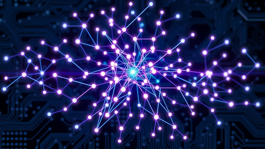 Digital neural network diagram showing attention layers and transformer architecture powering large language models