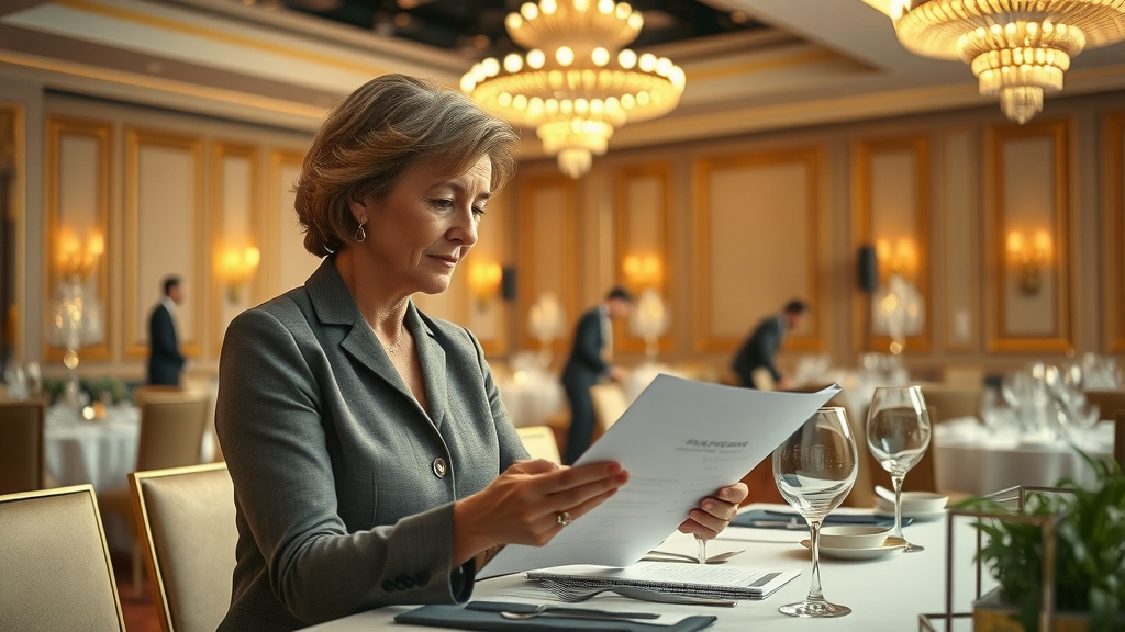 Efficient event planning expert ensuring flawless banquet setup