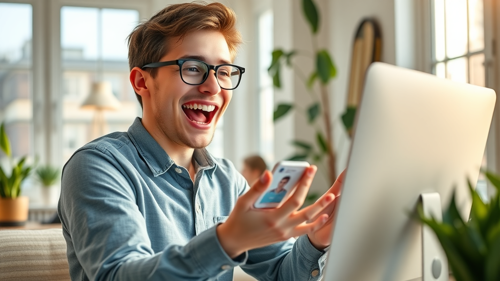 Content creator updating website with trending topics to boost site traffic