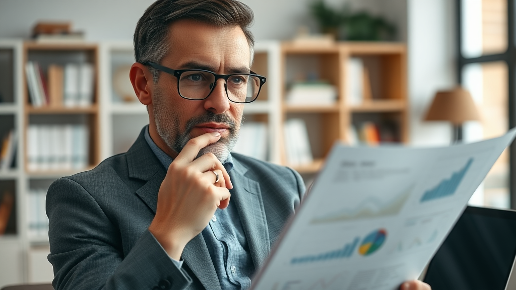 Insightful expert portrait of marketing expert Jonah Berger referencing data charts about making content go vira