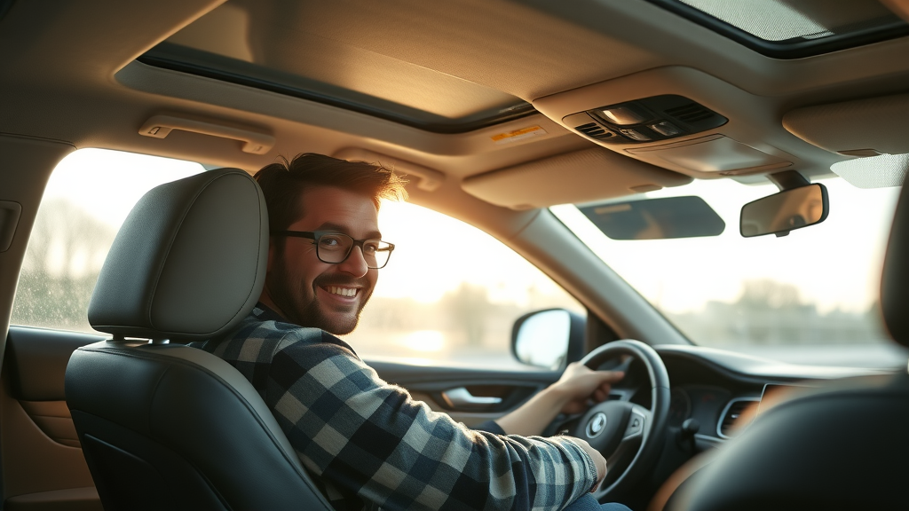 Car interior comfort enhanced by window tinting, blocking UV rays and glare