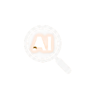 Magnifying glass highlighting the word 'AI' for enhanced visibility.