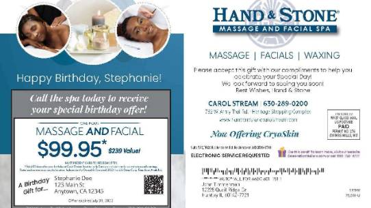 spa day birthday special